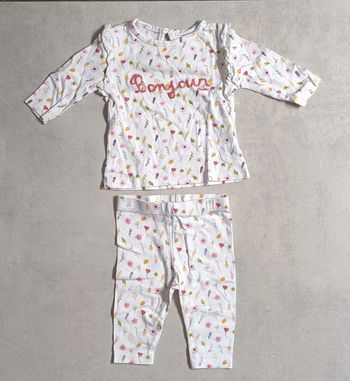 Ensemble léger fille - 3 mois