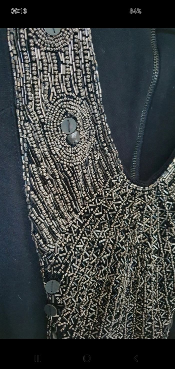 Robe  ou tunique Jersey avec plastron argenté - photo numéro 3