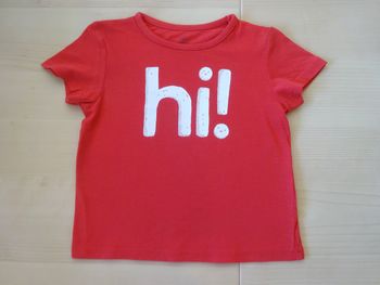 T-shirt MC rouge bébé 18 mois