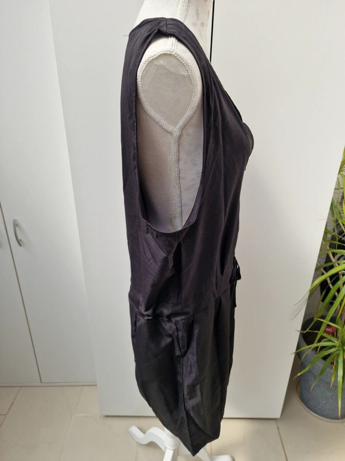 Combinaison Combi Short Noir Décolleté V Homme - photo numéro 7