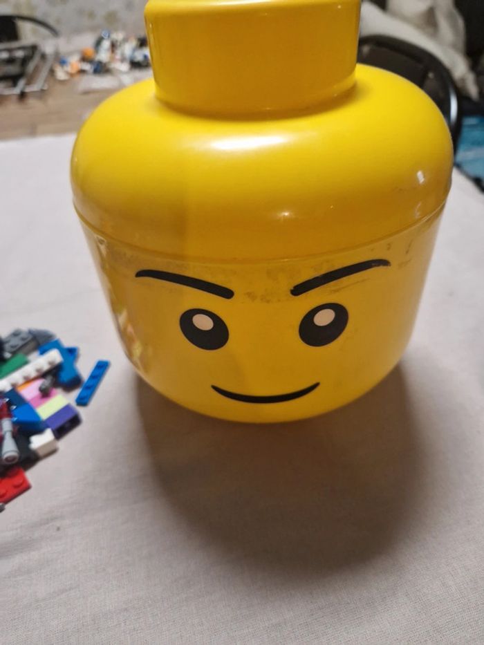 Tête de rangement lego + 300g lego vrac - photo numéro 3