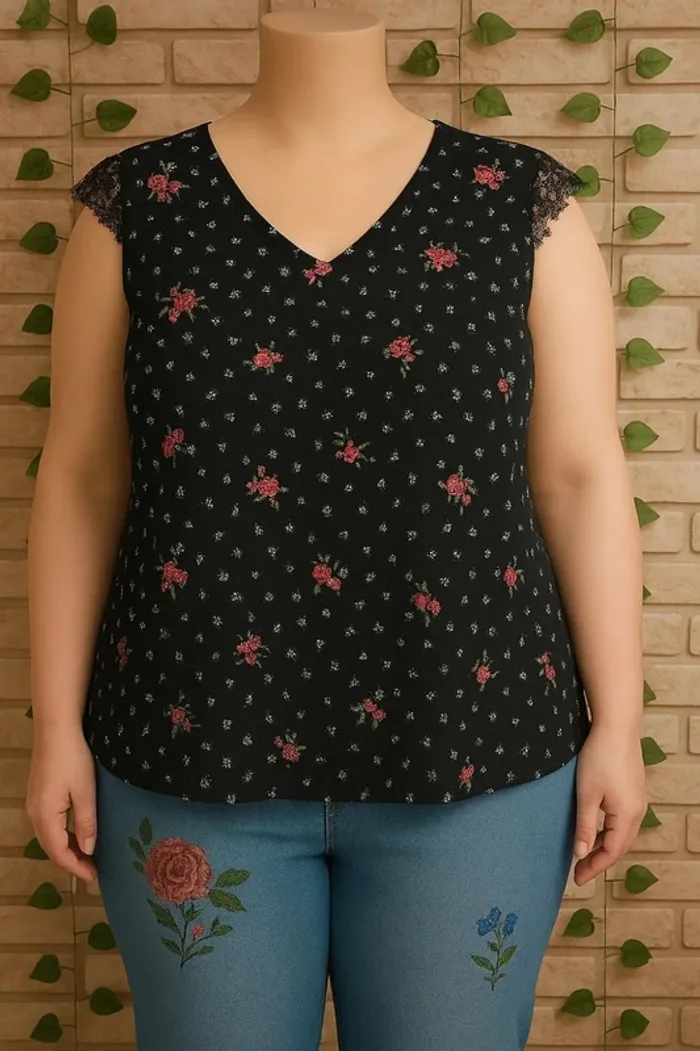 🌸Débardeur Fleurie Etam Taille 42🌸