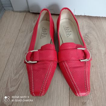 Chaussures rouges slip-on P38