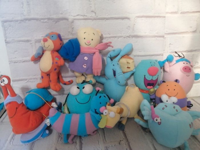 Lot de peluches les  animaux rigolos atlas editions - photo numéro 2