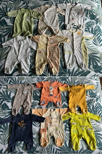 Lot de 12 pyjamas bébé garçon 1 mois