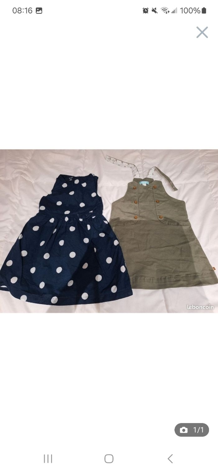 Lot de deux robes 23 et 24 mois