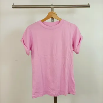 T-shirt rose uni – Topshop – Taille 34 (XS) A683