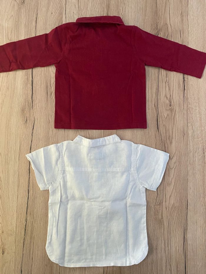 3 T-shirts manches longues et courtes 6 mois - photo numéro 3