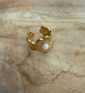 Bague ajustable plaqué or
