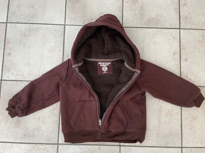Sweat zippé très chaud / veste capuche 6ans - photo numéro 2