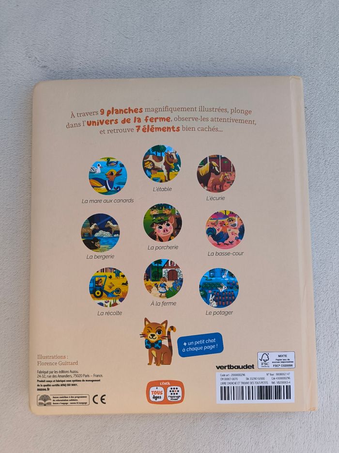 Livre Cherche et trouve à la ferme Auzou - photo numéro 3