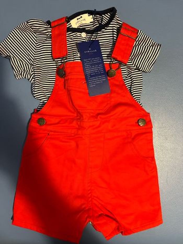 Salopette Cyrillus 9 mois neuve - photo numéro 2