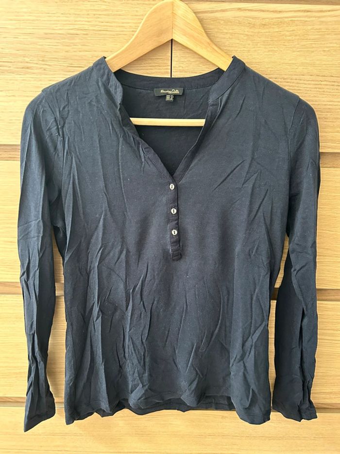 Blouse Massimo Dutti bleu marine