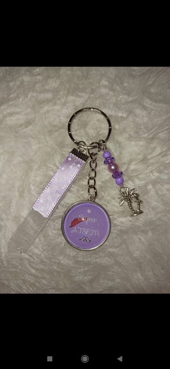 Porte clé atsem, " Super ATSEM"