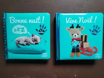 Lot de 2 livres à toucher