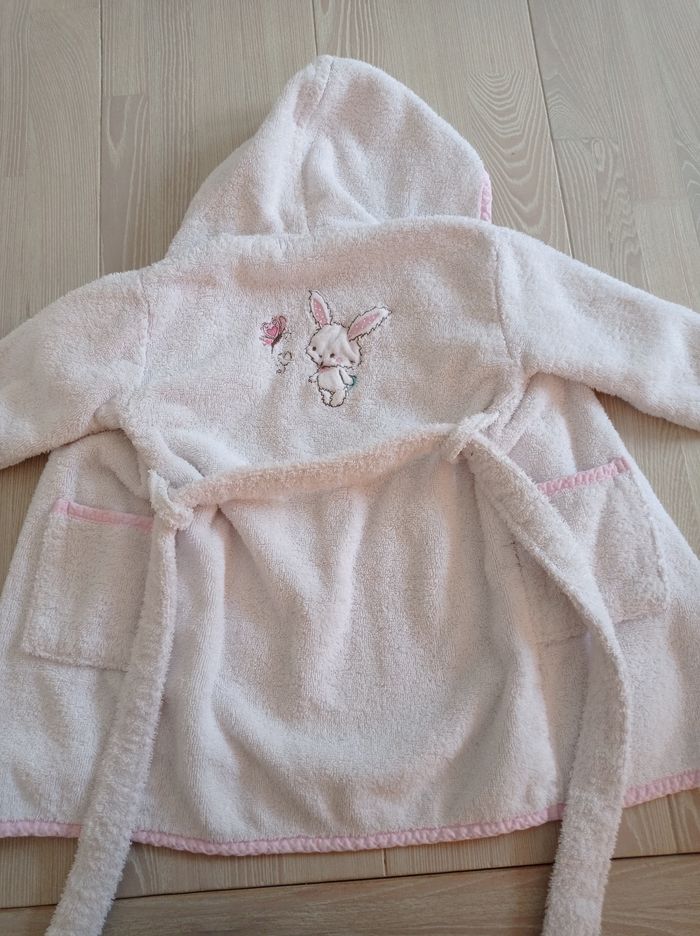 Peignoir bébé lapin