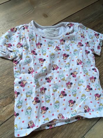 T-shirt blanc Disney Minnie daisy 12-18mois