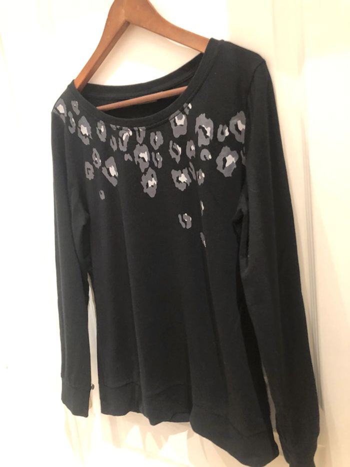 Sweat noir fin taille L - photo numéro 7