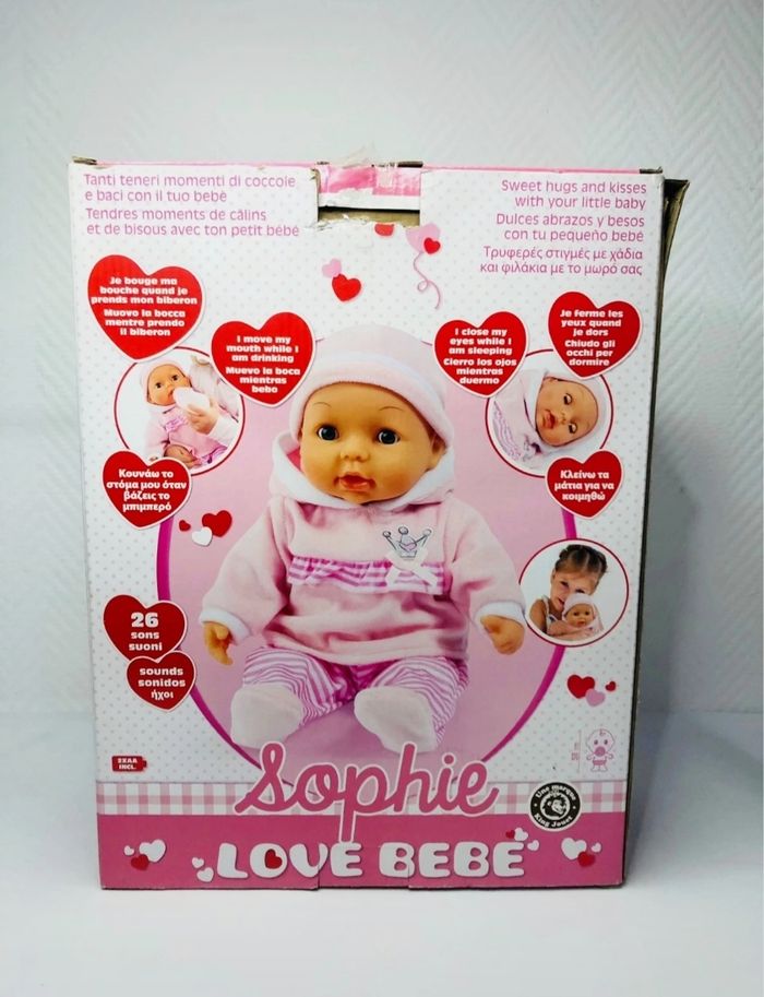 Poupée Sophie Love Bébé 26 sons - photo numéro 7