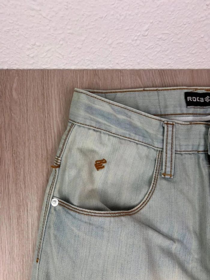 Jean Baggy Hip-Hop Y2K Rocawear Brodé Brooklyn - Taille 32 (Équivalent 42) - photo numéro 4