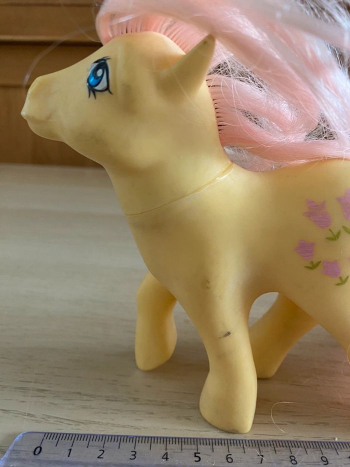 Mon petit poney Little pony hasbro 1984 vintage tulipe rose jaune earth ponies posey - photo numéro 8