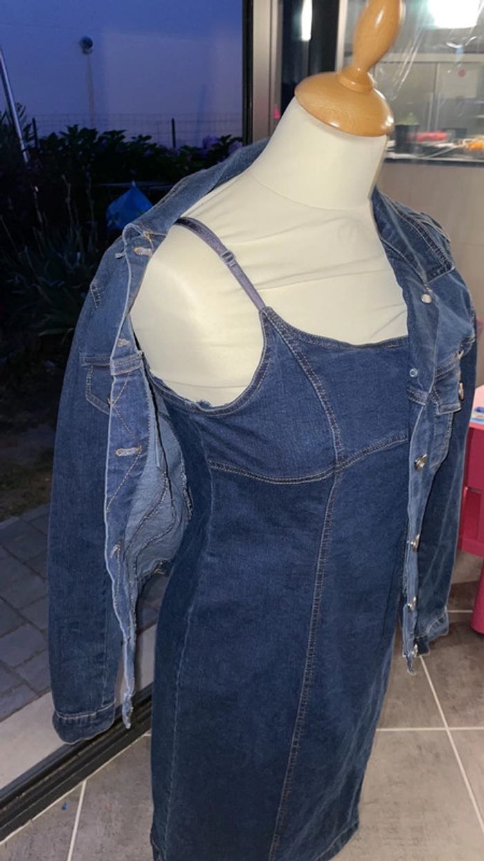Ensemble veste et robe en jean’s - photo numéro 4