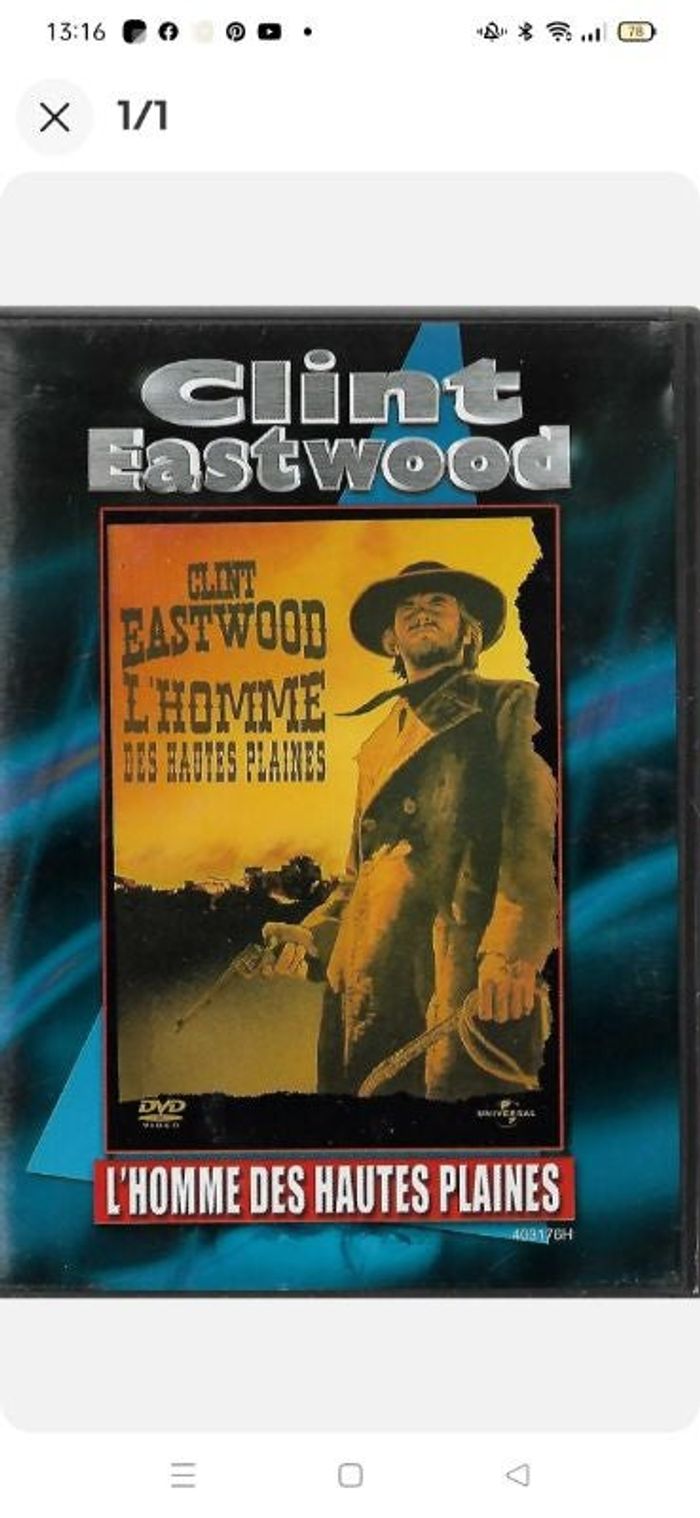 DVD L'Homme des Hautes Plaines