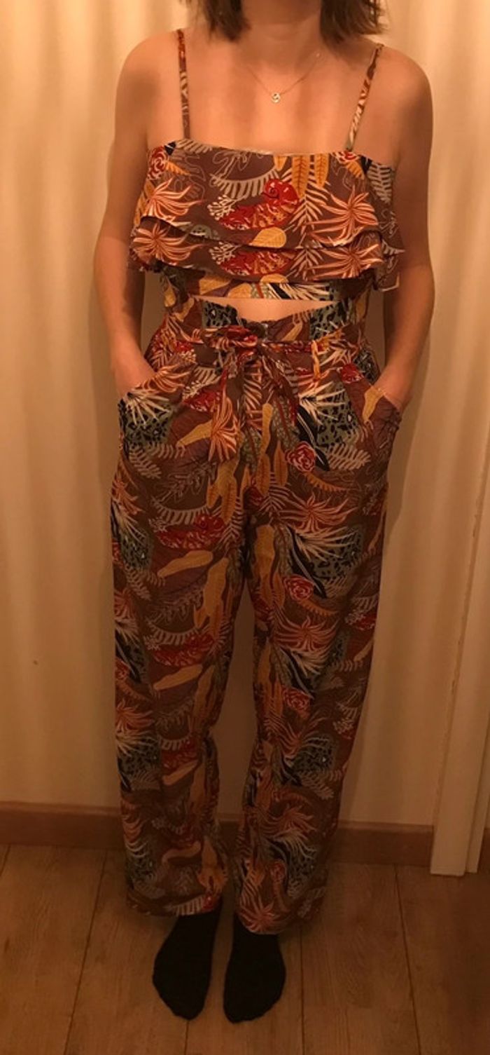 Ensemble imprimé tropical