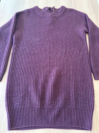 Pull long bordeaux taille L