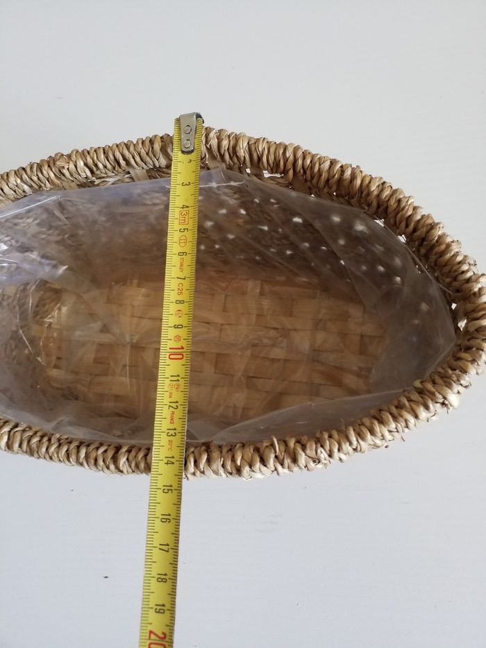 2 panieres de rangement en osier - photo numéro 9