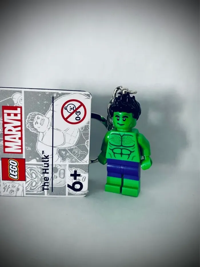 Porte-clés LEGO Marvel - Hulk (Réf. 854321) - Neuf - photo numéro 2