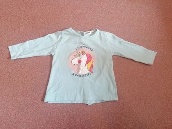 T shirt manches longues licorne bébé