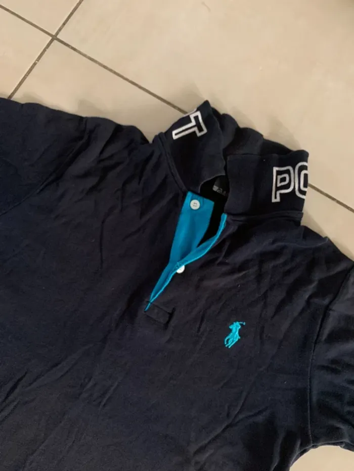 Polo Ralph Lauren sport taille L bleu - photo numéro 2