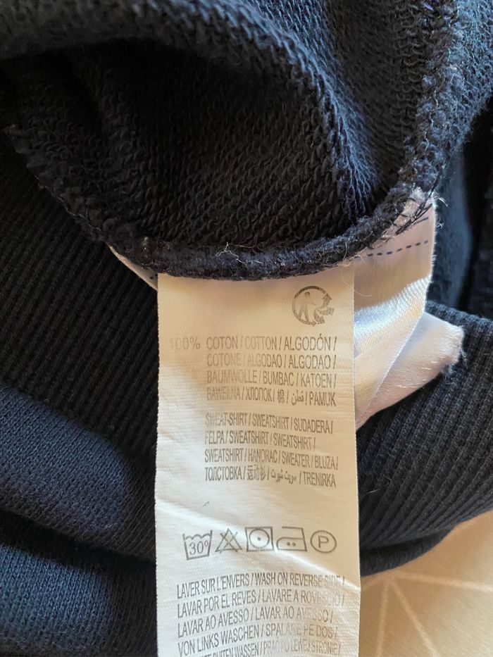 Pull sweat league player bleu marine 8 ans - photo numéro 4