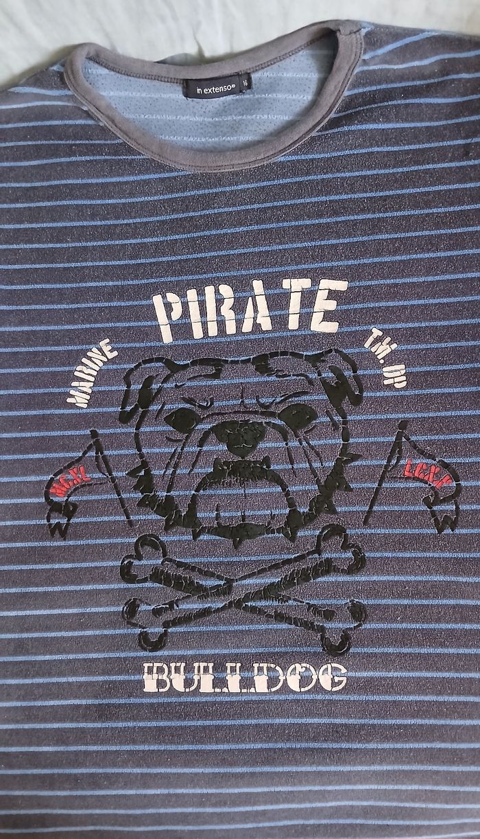 Pyjama en velours bleu 16 ans - photo numéro 5