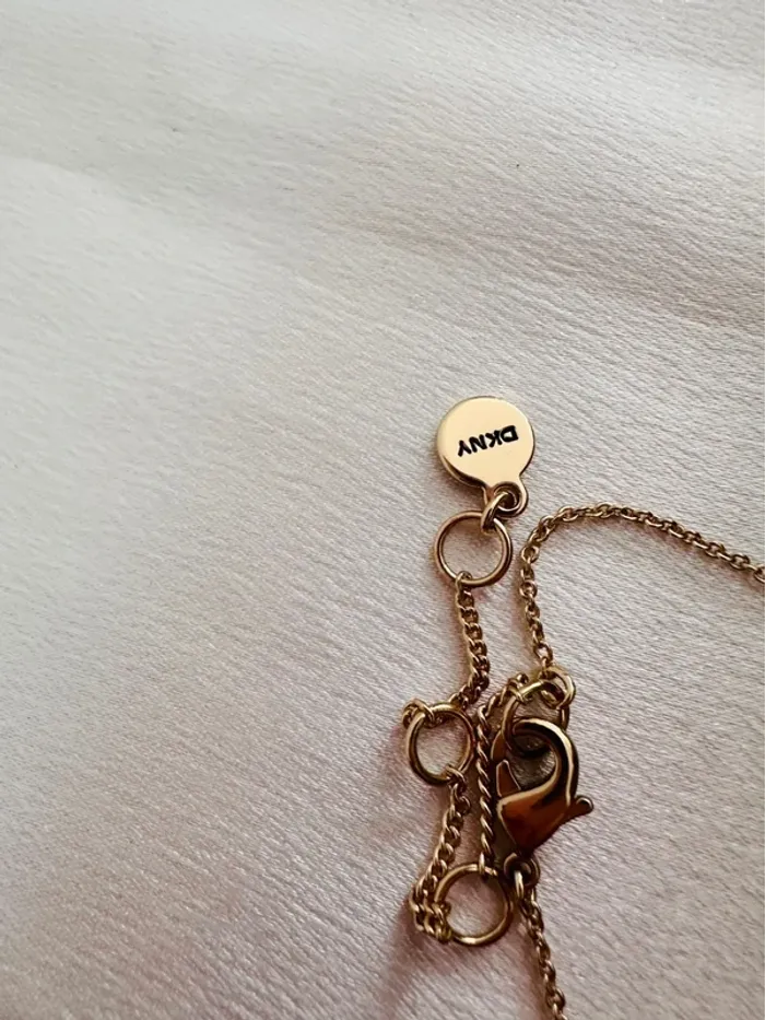 Collier DKNY cœur doré strassé – haute qualité - photo numéro 4