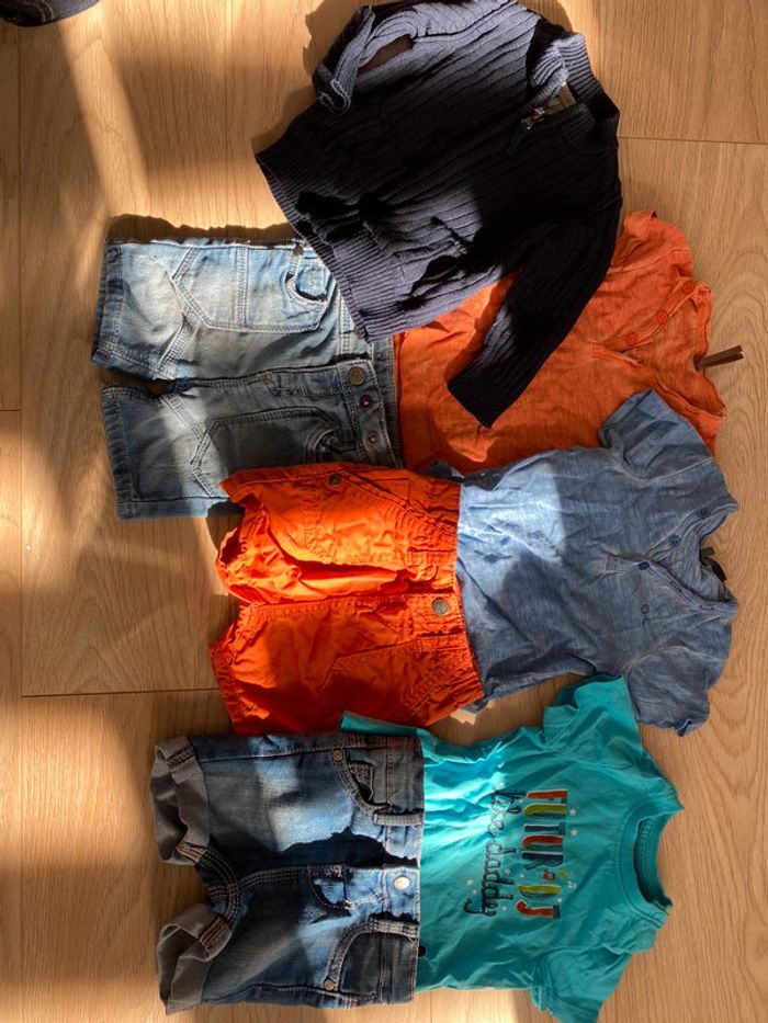 Lot orchestra 3 mois neuf shorts gilet t shirts
