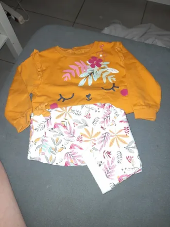 Ensemble petit béguin 18 mois 86 cm