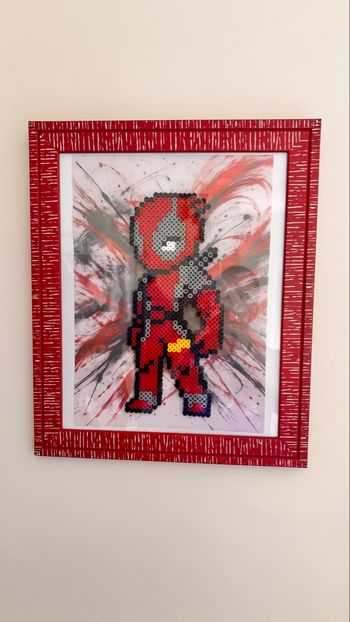 Tableau Cadre en perle à repasser Deadpool