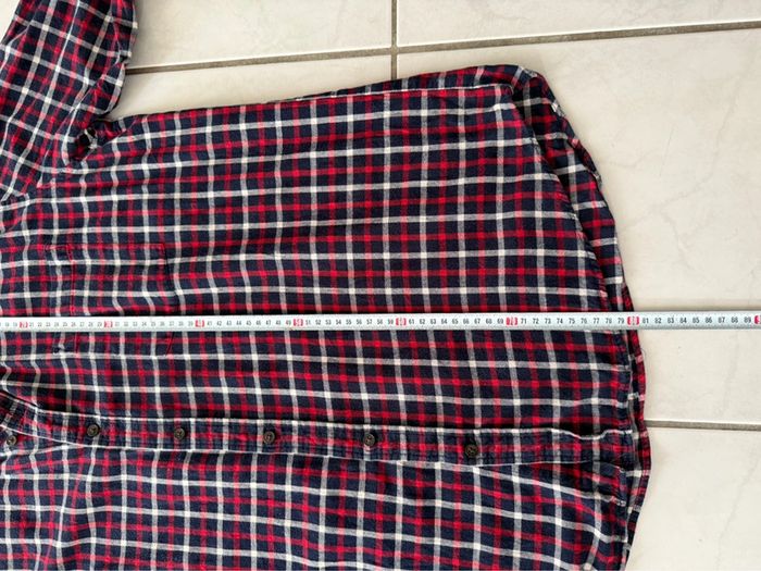 Chemise / surchemise Saint John’s bay coton / flanelle taille XL couleur rouge & marine - photo numéro 8