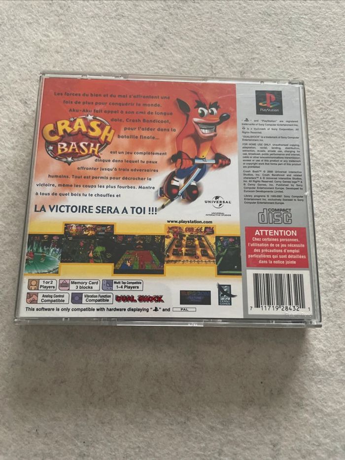 Crash Bash Jeu PS1 Complet FR - photo numéro 5