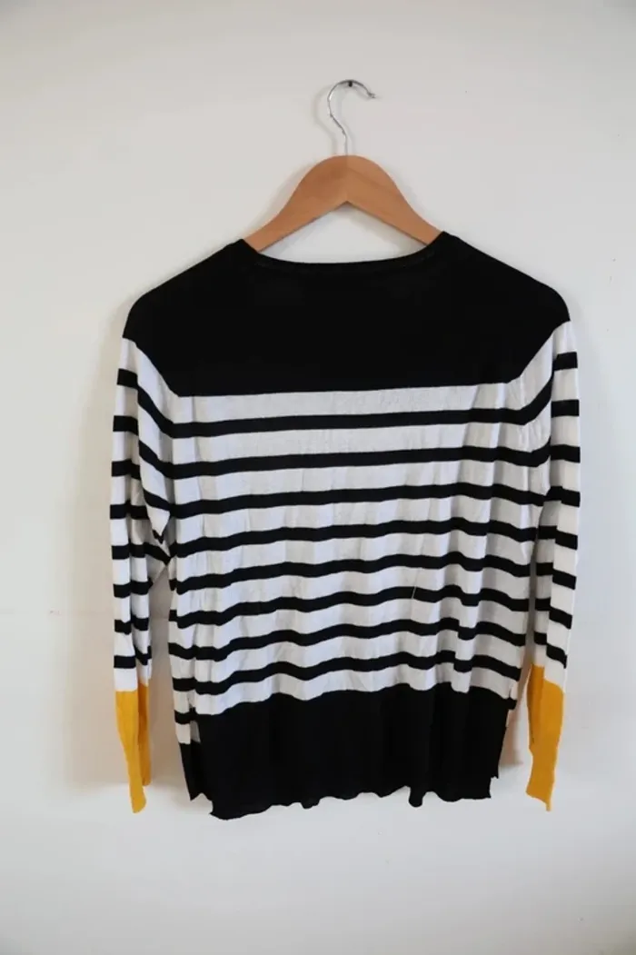 C40 pull noir/blanc Zara M - photo numéro 2