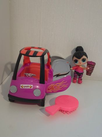 💎jolie poupée L.O.L. Surprise! voiture cozy coupe "Spicy" & remorque
