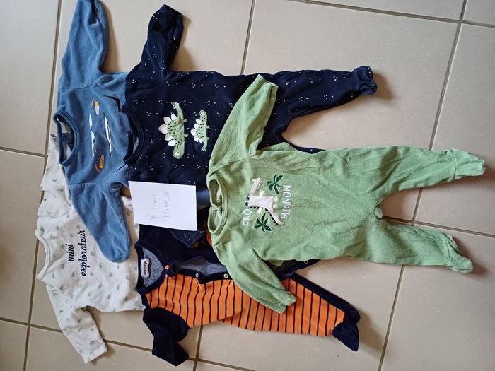 Lot 5 pyjamas 9 mois hiver 2