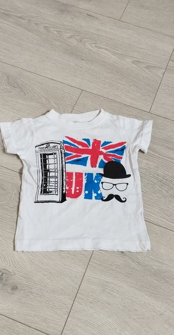 T-shirt MC garçon 9 mois barbouillage 