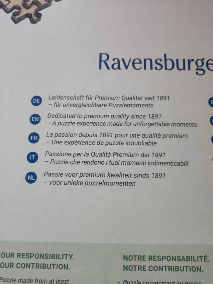 Puzzle ravensburger - photo numéro 3