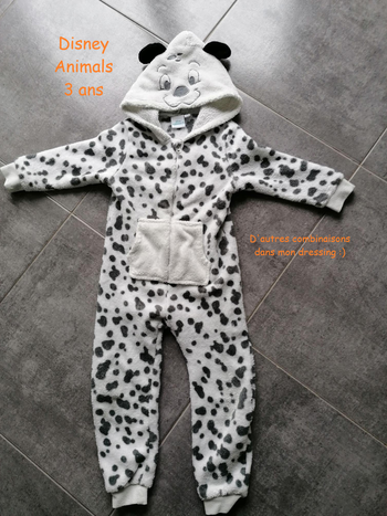 Pyjama tout doux combinaison 3 ans disney animals dalmatien