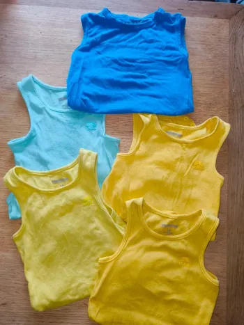 Lot de 5 bodies débardeur 18 mois garçon excellent état