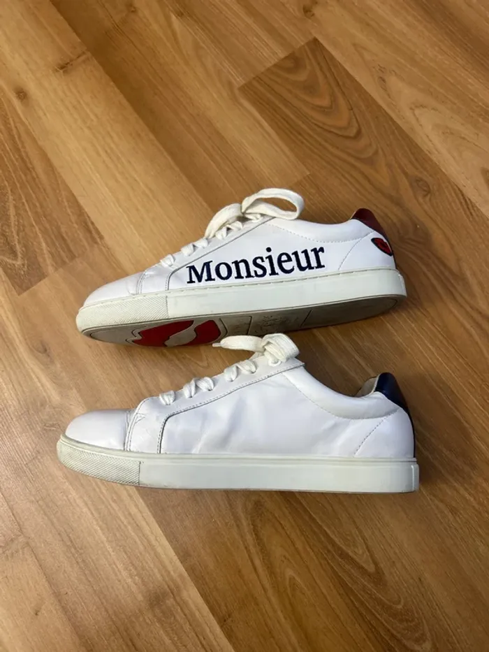 Baskets a lacets en cuir Madame Monsieur Bons baisers de Paname 38 - photo numéro 3