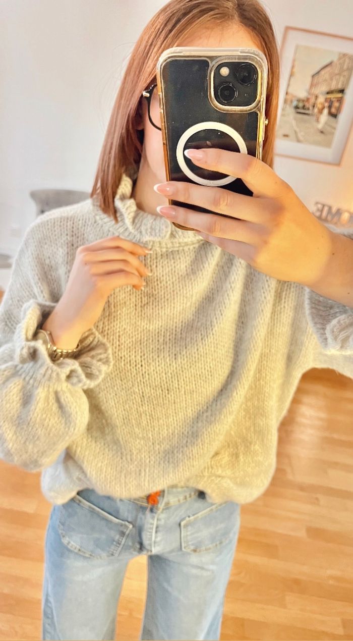 Pull Col Roulé Ondulé - photo numéro 3